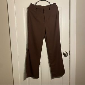 Brown Flared Pants